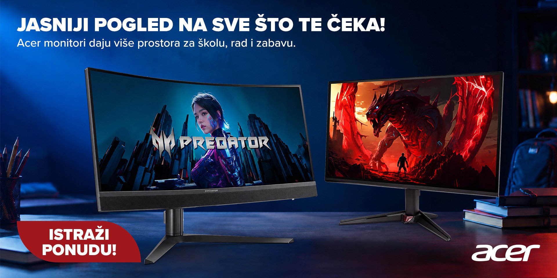 Acer monitori na akciji 